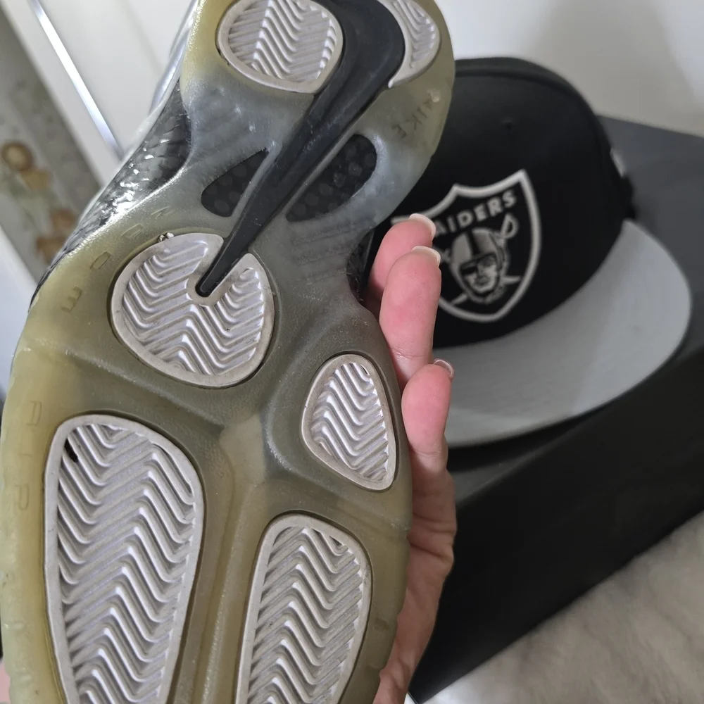 Nike Silver and Black Sneakers